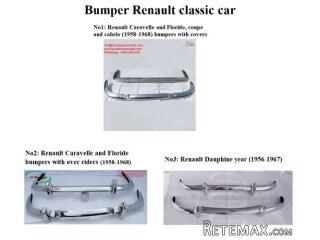 Renault Dauphine year (1956 to 1967) bumpers