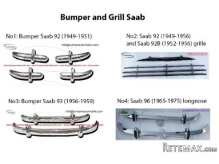 Saab 92 and Saab 92B / 93 / 96 bumpers classic car